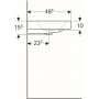 Umywalka prostokątna 75x48.5 cm 124075000 Geberit iCon zdj.3