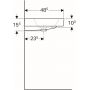 Umywalka prostokątna 75x48 cm 124078000 Geberit iCon zdj.3