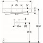Umywalka prostokątna 75x48 cm 124078000 Geberit iCon zdj.4