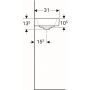 Umywalka prostokątna 53x31 cm 124153000 Geberit iCon zdj.3