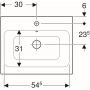 Umywalka prostokątna 60x48 cm 124560000 Geberit iCon zdj.3