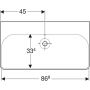 Umywalka 500250018 Geberit Smyle Square zdj.2