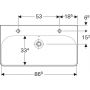 Umywalka 500252011 Geberit Smyle Square zdj.4