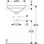 Umywalka 500700002 Geberit Variform zdj.3