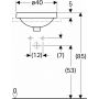 Umywalka 500703002 Geberit Variform zdj.3