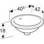 Umywalka 500744002 Geberit Variform zdj.2