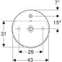 Umywalka 500769002 Geberit Variform zdj.5