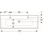 Umywalka prostokątna 140x48 cm 500277001 Geberit Xeno2 zdj.2