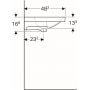 Umywalka prostokątna 90x48.2 cm 500624012 Geberit Acanto zdj.4