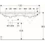 Umywalka prostokątna 120x48.2 cm 500627012 Geberit Acanto zdj.2