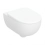 Miska WC z deską wolnoopadającą wisząca bez kołnierza biały połysk 502793001 Geberit Selnova Premium zdj.1