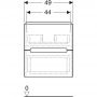 Szafka podumywalkowa wisząca 49x40 cm 502877011 Geberit Modo zdj.3