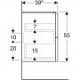 Szafka podumywalkowa wisząca 49x40 cm 502877011 Geberit Modo zdj.4