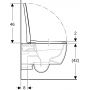 Miska WC wisząca bez kołnierza biały połysk 503233001 Geberit iCon zdj.2