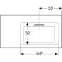 Umywalka 90x48 cm prostokątna meblowa biała 505013001 Geberit One zdj.2