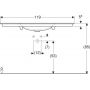 Umywalka 120x48 cm prostokątna meblowa biała 505011015 Geberit One zdj.3