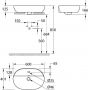 Umywalka 60x40 cm owalna nablatowa biała 103569SH00 Grohe Essence zdj.2