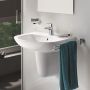 Umywalka półokrągła 60.9x44.2 cm 39421000 Grohe Bau Ceramic zdj.5