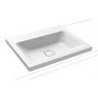 Umywalka 60x50 cm prostokątna nablatowa biała 901906003001 Kaldewei Cono zdj.1
