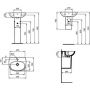 Półpostument biały T352001 Ideal Standard Tesi zdj.2