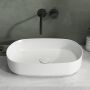 Umywalka 55x36 cm owalna nablatowa biała 10NF650552L Isvea Infinity zdj.5