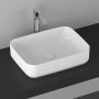 Umywalka 50x36 cm prostokątna nablatowa biała 10NF65050 Isvea Infinity zdj.6
