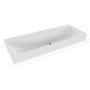 Umywalka 120x46 cm prostokątna nablatowa biała 906406313001 Kaldewei Silenio zdj.1