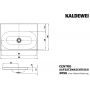 Umywalka 90x50 cm prostokątna wpuszczana biała 902906003001 Kaldewei Centro zdj.2