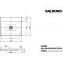 Umywalka 60x50 cm prostokątna nablatowa biała 901906003001 Kaldewei Cono zdj.2