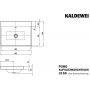 Umywalka 90x46 cm prostokątna nablatowa biała 900506003001 Kaldewei Puro zdj.2