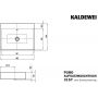 Umywalka 60x46 cm prostokątna nablatowa biała 900706003001 Kaldewei Puro zdj.2