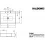 Umywalka 60x46 cm prostokątna nablatowa biała 900706033001 Kaldewei Puro zdj.2
