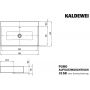 Umywalka 90x46 cm prostokątna nablatowa biała 900806003001 Kaldewei Puro zdj.2