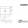 Umywalka 60x40 cm prostokątna nablatowa biała 903906003001 Kaldewei Silenio zdj.2
