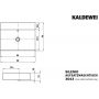 Umywalka 90x46 cm prostokątna nablatowa dwukolorowa 904206313001 Kaldewei Silenio zdj.2