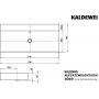 Umywalka 120x46 cm prostokątna nablatowa biała 906406313001 Kaldewei Silenio zdj.2