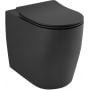 Miska WC stojąca bez kołnierza ze spłukiwaniem wirowym czarny mat 23WCB0439 Kludi Resa R zdj.1