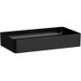 Umywalka 60x40 cm prostokątna nablatowa czarny mat H8114347161121 Laufen Living zdj.1