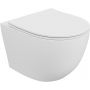 Miska WC z deską wolnoopadającą wisząca bez kołnierza ze spłukiwaniem wirowym biały mat 5900378344001 LaVita Sofi Slim zdj.1