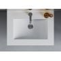 Umywalka 61x46.5 cm prostokątna wpuszczana biała 3191 Megstyl Sona zdj.7