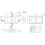 Umywalka 80x45 cm prostokątna wpuszczana biała 0000180 Miraggio Della zdj.2