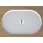 Umywalka 55x35 cm owalna podblatowa biała 0000233 Miraggio Rome zdj.3