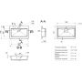 Umywalka 59.2x41.7 cm prostokątna wpuszczana biała 0000787 Miraggio Edam zdj.2