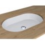 Umywalka 55x35 cm owalna podblatowa biała 0001113  Miraggio Rome zdj.1