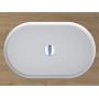 Umywalka 55x35 cm owalna podblatowa biała 0001113  Miraggio Rome zdj.3