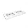 Umywalka 120x45 cm prostokątna ścienna-podwójna biała 40004000 Oltens Stila zdj.1