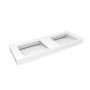 Umywalka 140x45 cm prostokątna ścienna-podwójna biała 40005900 Oltens Stila zdj.1