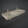 Umywalka 121x46 cm prostokątna ścienna-podwójna DESWB12101514A  Rak Ceramics Des zdj.2