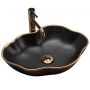 Umywalka 51.5x37.5 cm czarny REAU0692 Rea Pearl zdj.1