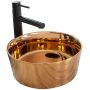 Umywalka 36x36 cm okrągła różowy REAU7401 Rea Ida Rose Gold zdj.1